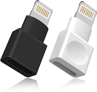 2Pack Lightning Extender Adapter Apple MFI Certified iPhone Charger Extension Cable Male to Female Dock Extender Compatible with iPhone 13 12 11 X XS XR 8 7 6 5 Transfer Audio Video Data Charging