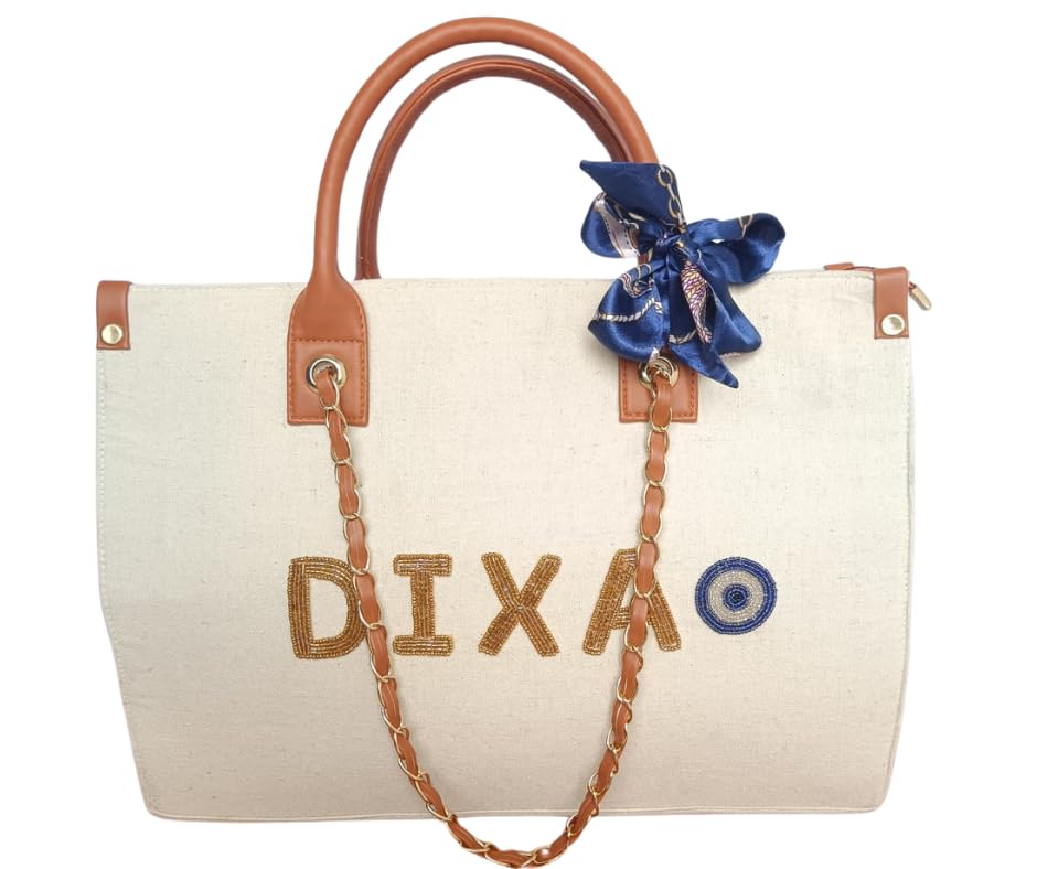 Personalized Luxury Tote for Women | Custom Name Bag | Stylish Ha...