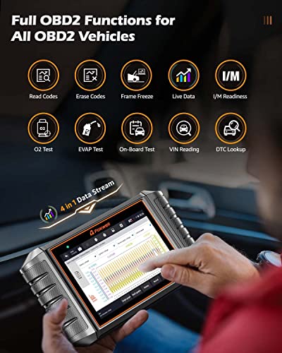 Foxwell Nt726 All System Obd2 Scanner Diagnostic Tool Automotive Diagnostic Code Reader Scan Tool With 8 Service Oil/Epb/Dpf/Sas/Tpms/Abs Bleeding/Injector Coding/Throttle Reset Upgrade Nt624 Elite #TOP4