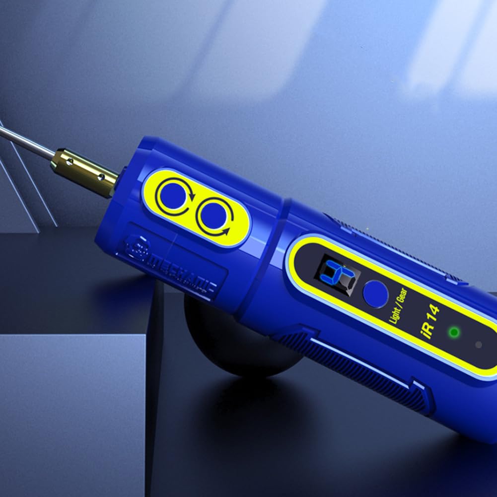 IR14 Écran de téléphone portable, extracteur de colle OCA, meuleuse électrique, prend en charge la marche et , 4 vitesses, réglable, bleu