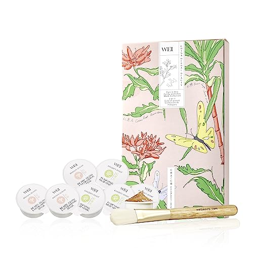 Wei Beauty Two-In-One Purifying And Glow Mask Collection | 4 Golden Root Mask Pods, 4 Brown Sugar Pods #TOP1