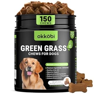 Dog Urine Neutralizer for Lawn - 150 Chews - Advanced Grass Saver for Dogs - Green Grass Chews with Natural Ingredients & Digestive Enzymes - Yellow Spot Lawn Repair - Duck