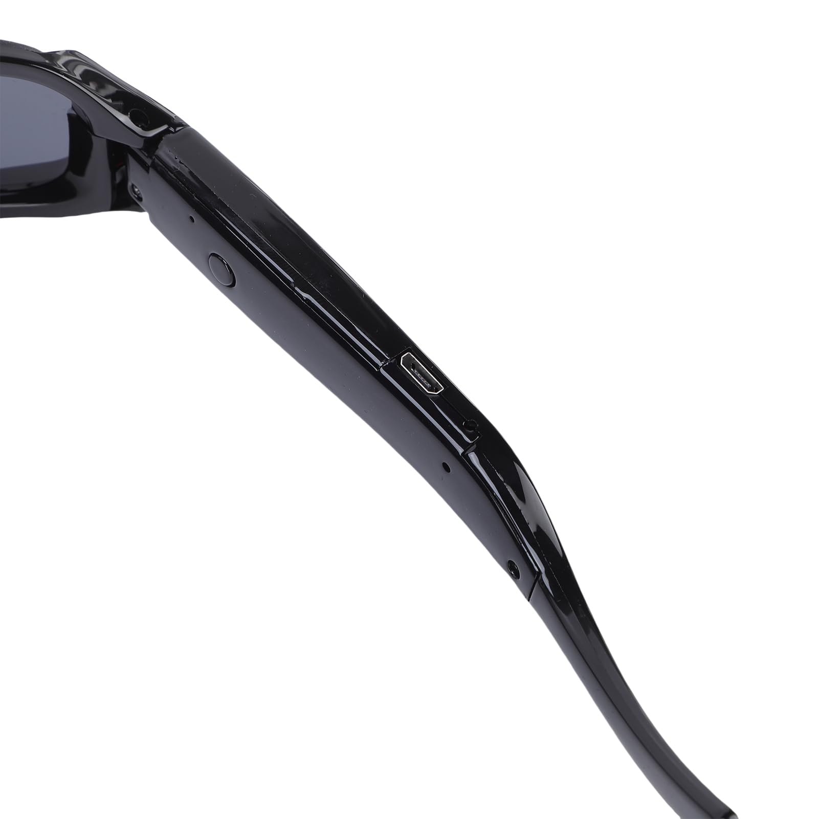 Fockety Lunettes de Soleil de Caméra 1080p, Anti-Angle de L'objectif Grand Angle Sports Lunets de Caméra avec Photo en Un Seul Double