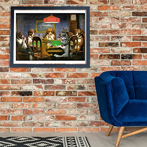 Affiche Coolidge A Friend in Need - Tableau chiens jouant au poker mat - 2