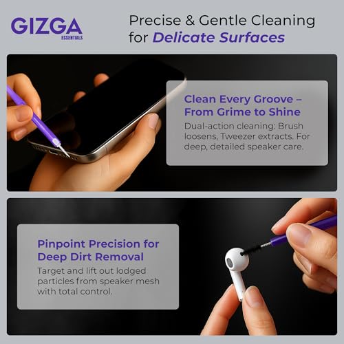 Image of Gizga Essentials 5 in 1 Screen Cleaning Kit with 250ml Spray Microfiber Cloth, Soft Brushes, Wet Wipes | for Laptop, PC, TV, Camera Lens, Binocular, Smartphone, Tablet, Eyeglass, Keyboard Cleaning