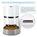 Automatic Cat Feeder, HoneyGuaridan Pet Feeder for Multiple Cats&Dog Food Dispenser with Splitter,Portion Control and Voice Recording Dual Power Apply Food Alarm
