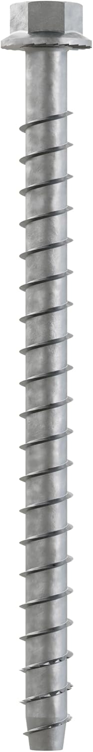 Simpson Strong-Tie THD37600HMG Titen HD 3/8 in. x 6 in. Mechanically Galvanized Heavy-Duty Screw Anchor (50-Qty)