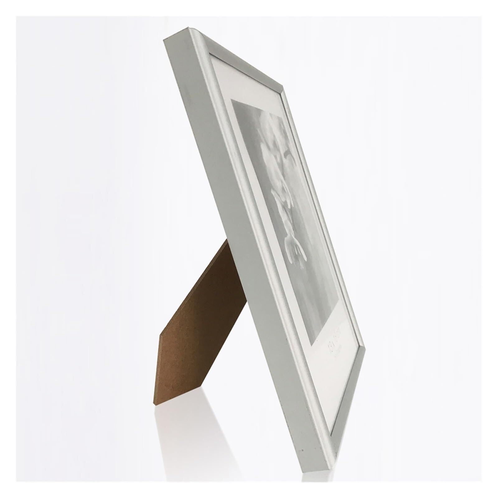 Vfdthr Silver Photo Frame Photo Frames Metal Picture Frame Classic Minimalist Desktop Photo 9X13 13X18 21X30cm Inside Certificate(,A4 21X30cm)