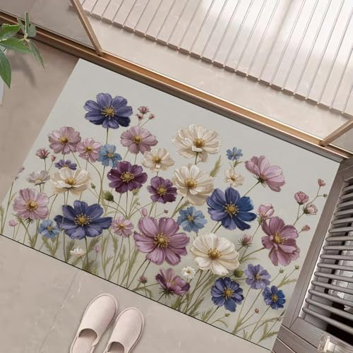 Paillassons intérieur aquarelle tapis absorbant antidérapant - 3