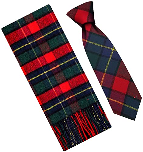Cravate et écharpe tartan Kilgour en laine pour l'hiver