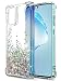 Thinkart Galaxy S20 Plus Case,Galaxy S20+ Case,Glitter Moving Quicksand,Clear Double Protection with PC + TPU with Anti-fall Angle Reinforcement Case for Samsung Galaxy S20 Plus 5G (6.7 inch) (Silver)