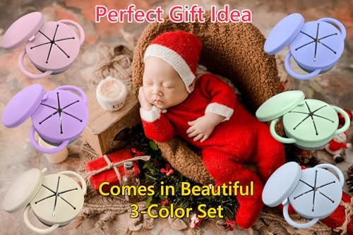 50% Off 3 Pack Spill Proof Snack Cups For Toddlers - Image 3