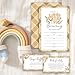 lamocho Baby is Brewing Baby Shower Invitations For Girl Boy, Coffee Boy Girl Shower Invites Diaper Raffle Tickets, Book Request Cards Fill in Blank (25 Pcs & Envelopes)/Set-08
