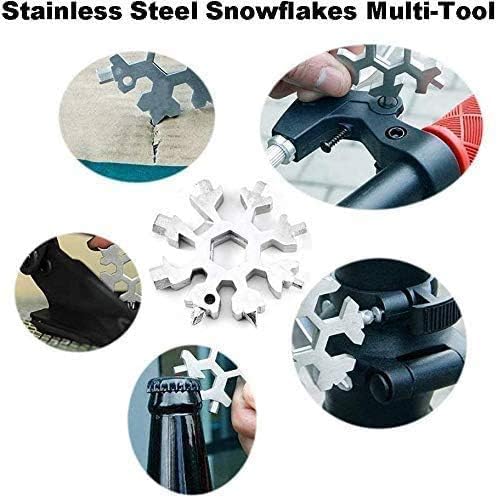 Snowflake Multitool Stainless Steel Combination Tools Screwdriver for Outdoor Travel Camping Daily Tool Gifts for Mens (Camo&Army)