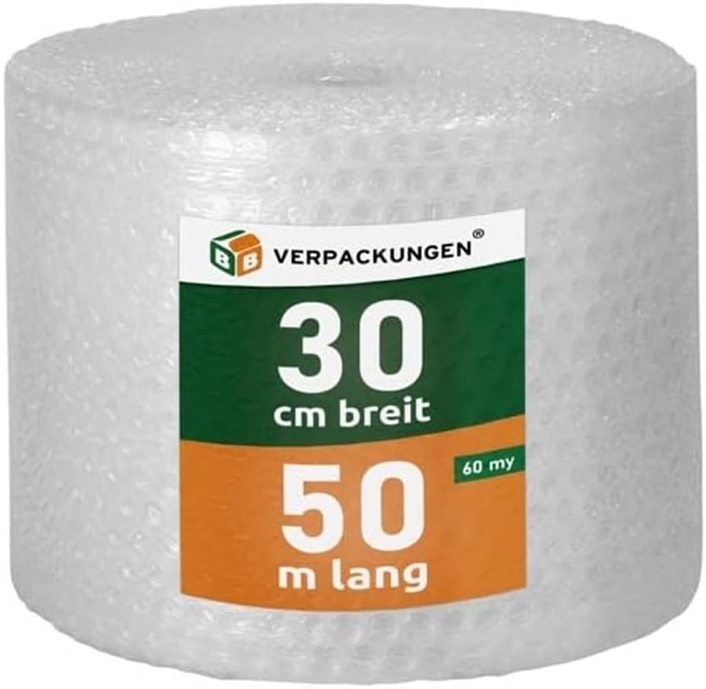 3 x film bulles 0,3 x 50 m – épaisseur 60 microns – Coussinets d'un film film Blister illuminé à picots Matière