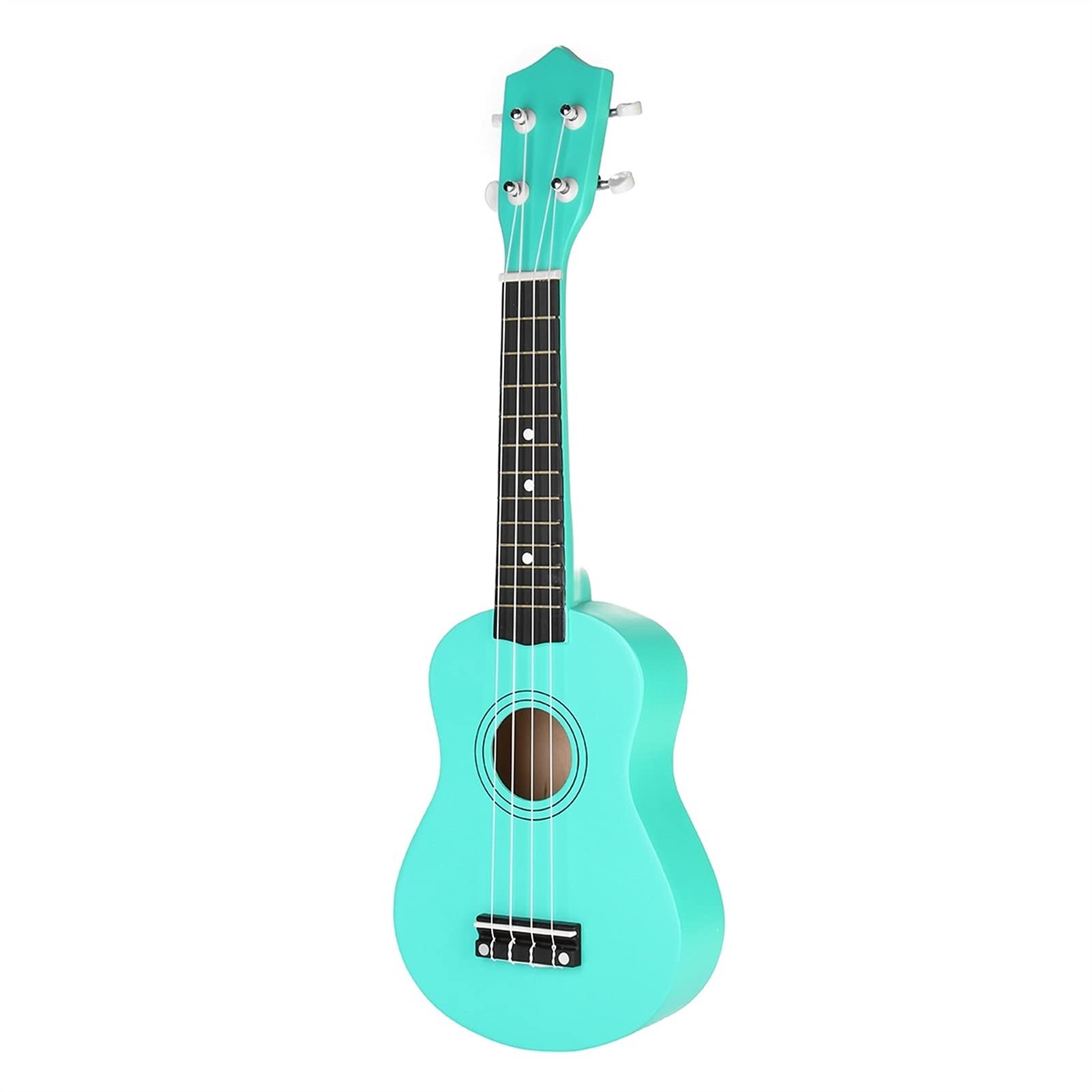 Ukulele koncertowe Początkujący Ukulele 21- calowy Saxophone Ukulele Basswood 4 Struny Hawaiian Guitar Instruments Musical Instruments Ukulele Sopran Gitara z tunerem torby Gig (Color : Green)