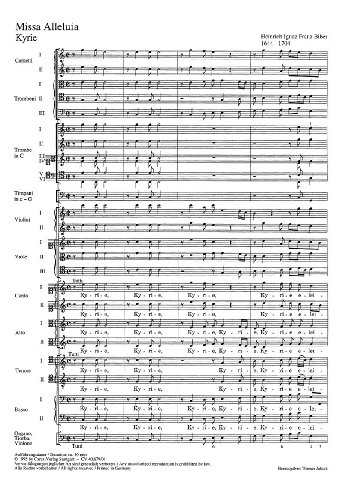 Preisvergleich Produktbild Biber: Missa Alleluja. Partitur