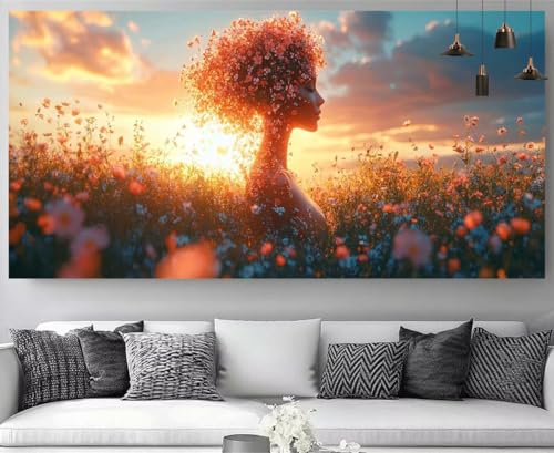 Kit complet broderie diamant 5D strass en cristal grand format 50x150cm