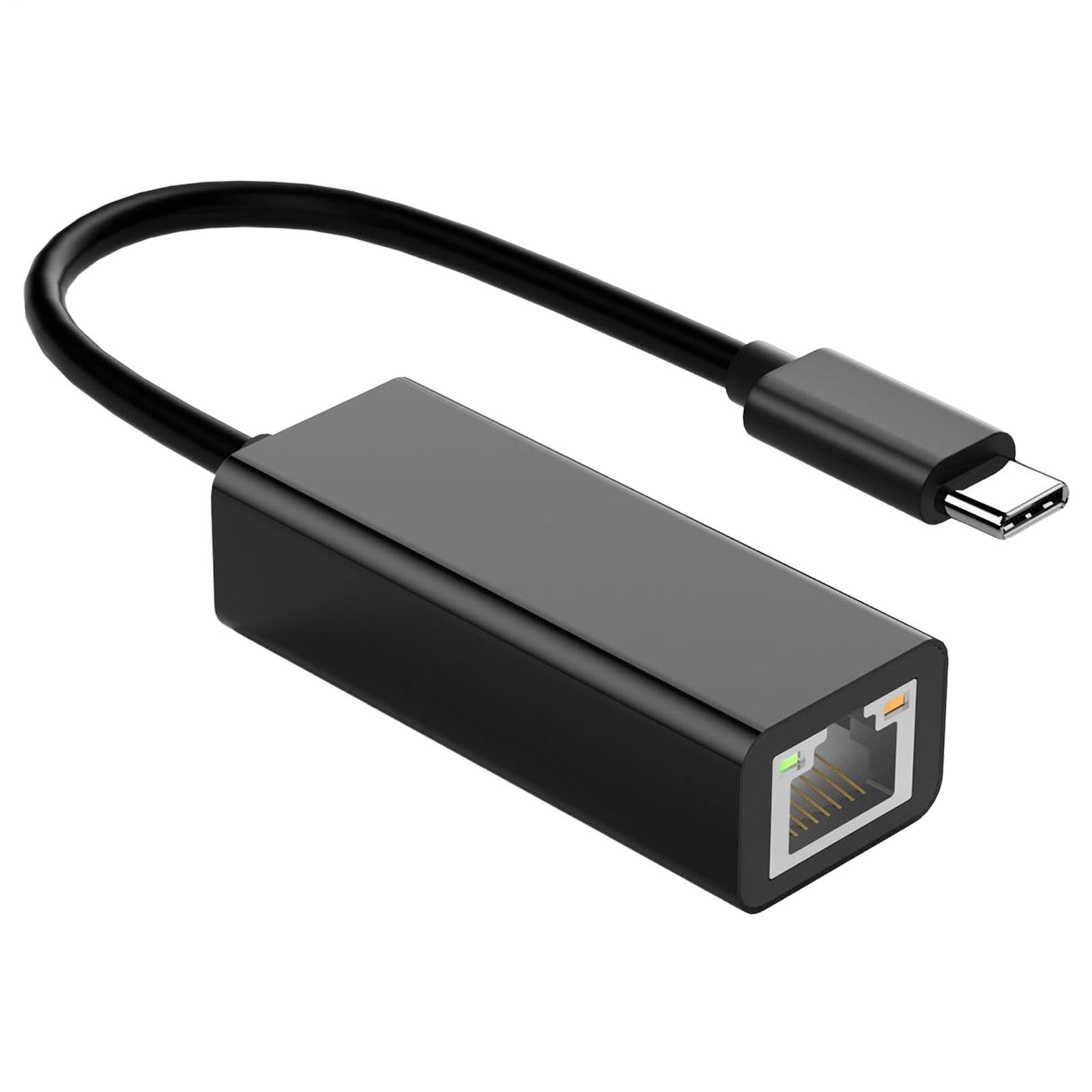 Adattatore Ethernet USB-C 10/100/1000 Mbps Plug and Play per Laptop Desktop