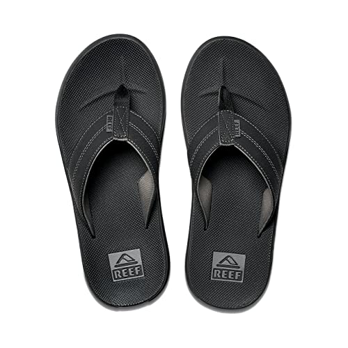 Image of REEF Element TQT Mens Beach Flip Flop, Water Friendly, Arch Support, Black, 11