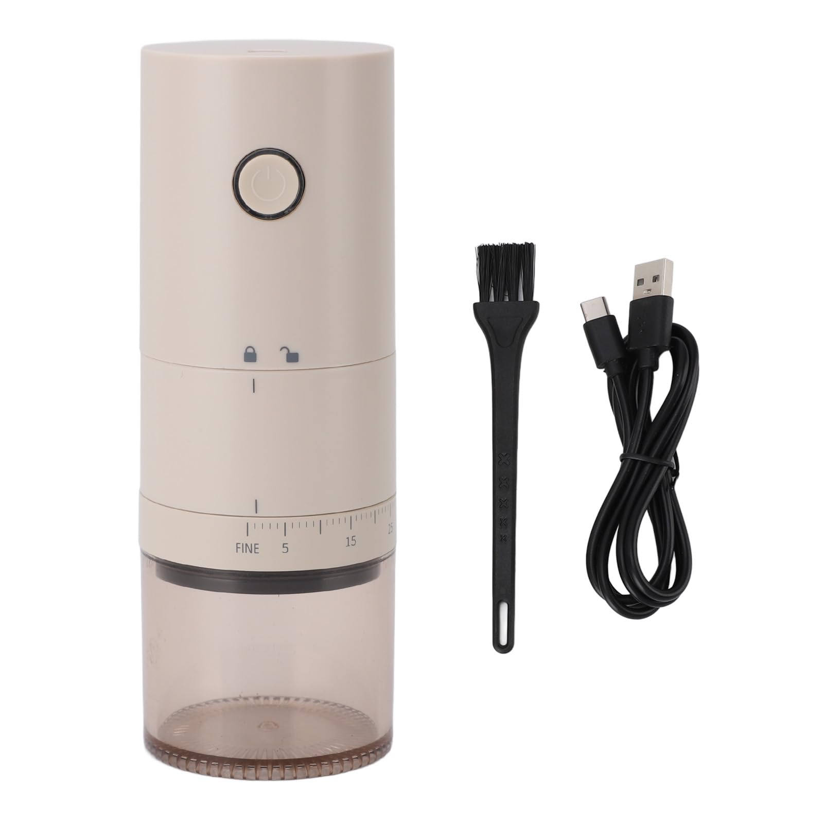Młynek żarnowy do Kawy 120 Ml 38 Biegów Regulowanych USB Szybkie ładowanie