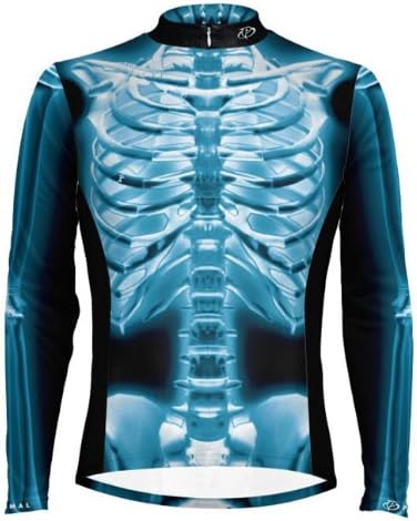 Primal Wear X-Ray Skeleton Cycling Jersey Men's Long Sleeve Large