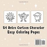 Zoom IMG-1 retro cartoon easy coloring book