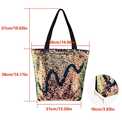 INSOUR Borse Spalla Paillettes Donna Reversibili