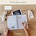 Yunioo Baby Keepsake Box with Baby Memory Book, Newborn Footprint Kit, Baby Milestone Cards, Tooth Fairy Keepsake Tubes and Memory Organizer Envelopes. Unisex Baby Shower Box for Boy or Girl