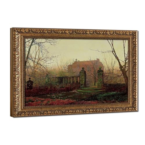 Impression sur toile Autumn Morning Grimshaw 61x91cm cadre inclus