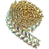 SUPVOX Amuleto de Cristal Cadena para Decoración de Zapatos y Bolsos en Bodas, Accesorio Adecuado para Eventos Nupciales