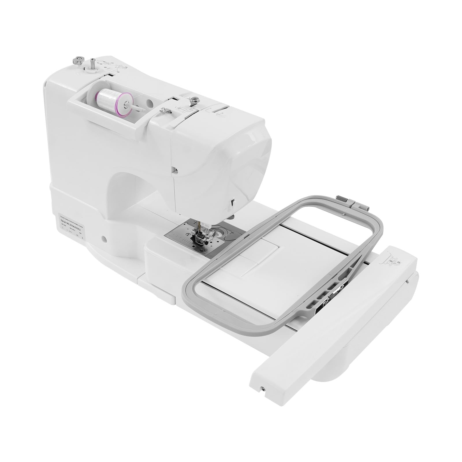 Macchina da ricamo touch screen da 7 pollici, controllata al computer, 700 design integrati, macchina da cucire e ricamo con porta USB, macchina da cucire per principianti, fai da te