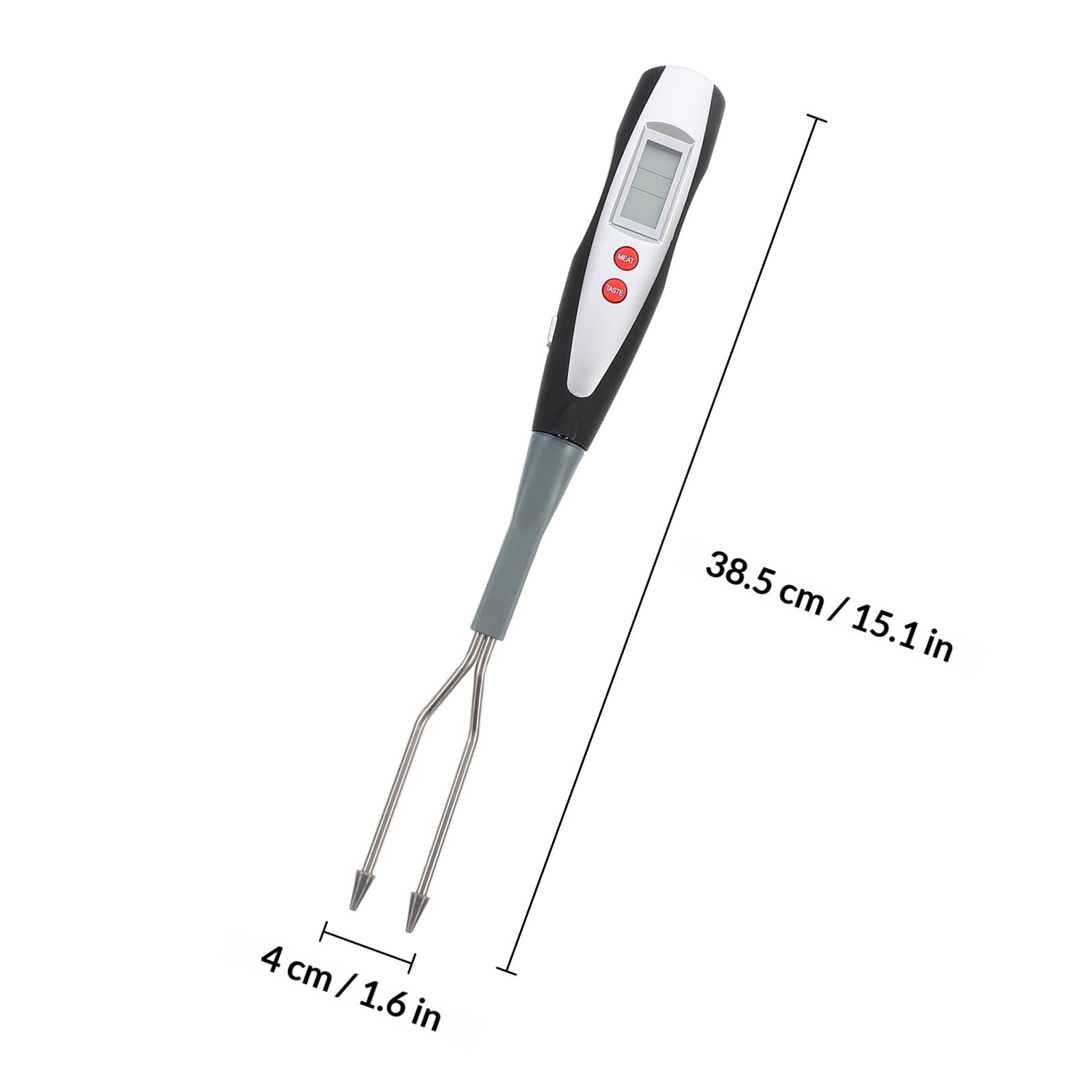 Forchetta Termometro Digitale da Cucina Bbq, Manico lungo Nero
