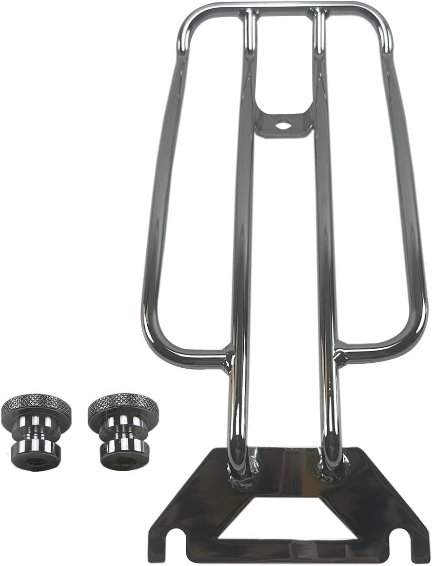 Motorcycle Solo Seat Luggage Rack Rear Fender Rack Fits for Harley Touring Electra Glide Road King FLHR 1997-2024 Road Glide 1998-2024 FLTR (Chrome)