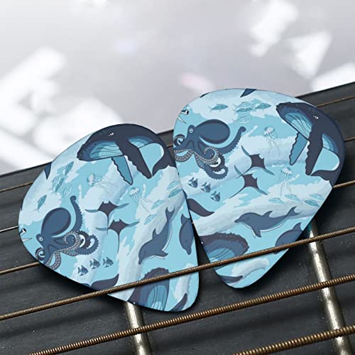 Ensemble de 12 médiators de guitare poisson et poulpe pour guitare acoustique, guitare électrique, contrebasse, ukulélé - Les Beatles, Paul McCartney, John Lennon, RIngo Starr, George Harrison Ensemble de 12 médiators de guitare poisson et poulpe pour guitare acoustique, guitare électrique, contrebasse, ukulélé – Image 8