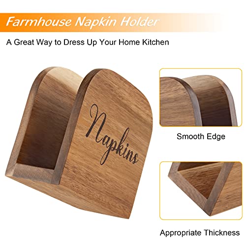 Napkin-Holder-for-Table-ALELION-Acacia-Wooden-Napkin-Holders-for-Kitchen-Napkin-Holder-for-Kitchen-Dining-Room-Table-Decor-Upright-Wood-Napkin-Dispenser-for-Indoor-Outdoor-Use Napkin Holder for Table ALELION Acacia Wooden Napkin Holders for Kitchen Napkin Holder for Kitchen Dining Room Table Decor Upright Wood Napkin Dispenser for Indoor Outdoor Use