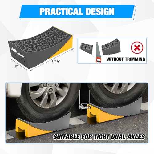 Image of Nilight RV Levelers with Wheel Chocks (Yellow), 2-Pack