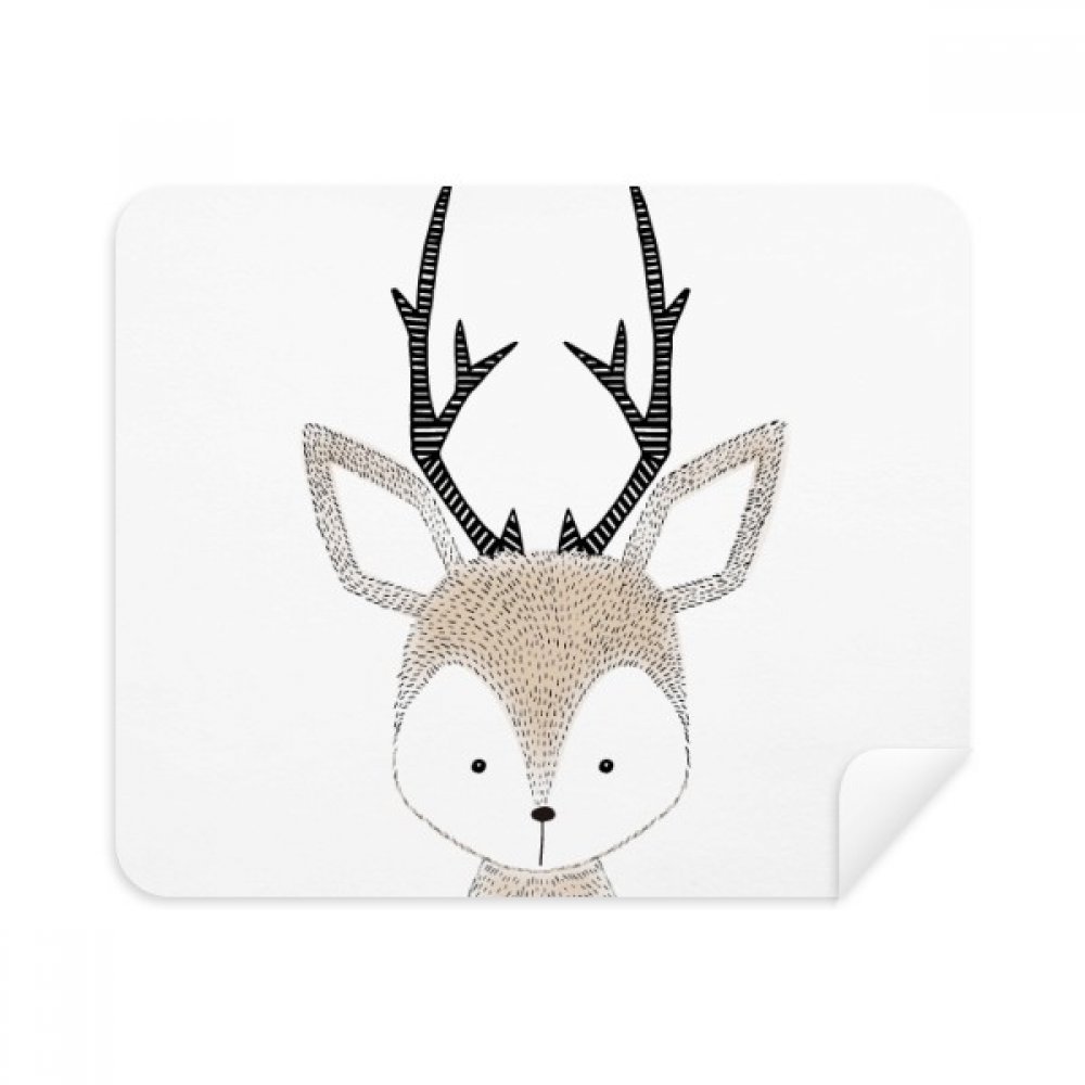 Simplicity Style Little Deer Animal Cleaning Cloth Screen Cleaner 2pcs Suede Fabric