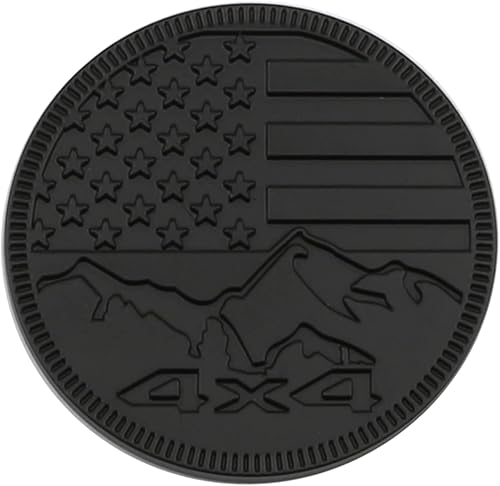 Emblema de montaña de nieve 4 × 4 insignia automotriz de metal específicamente diseñada para el Jeep Wrangler Cherokee - Pégala en cualquier lugar!