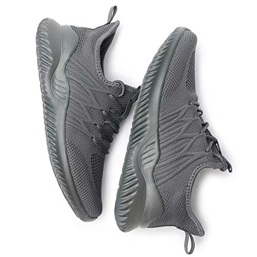 Image of Zapatos de Mujer Womens Ladies Walking Running Shoes Slip On Lightweight Casual Tennis Sneakers Clothes Shoes Dark /Grey