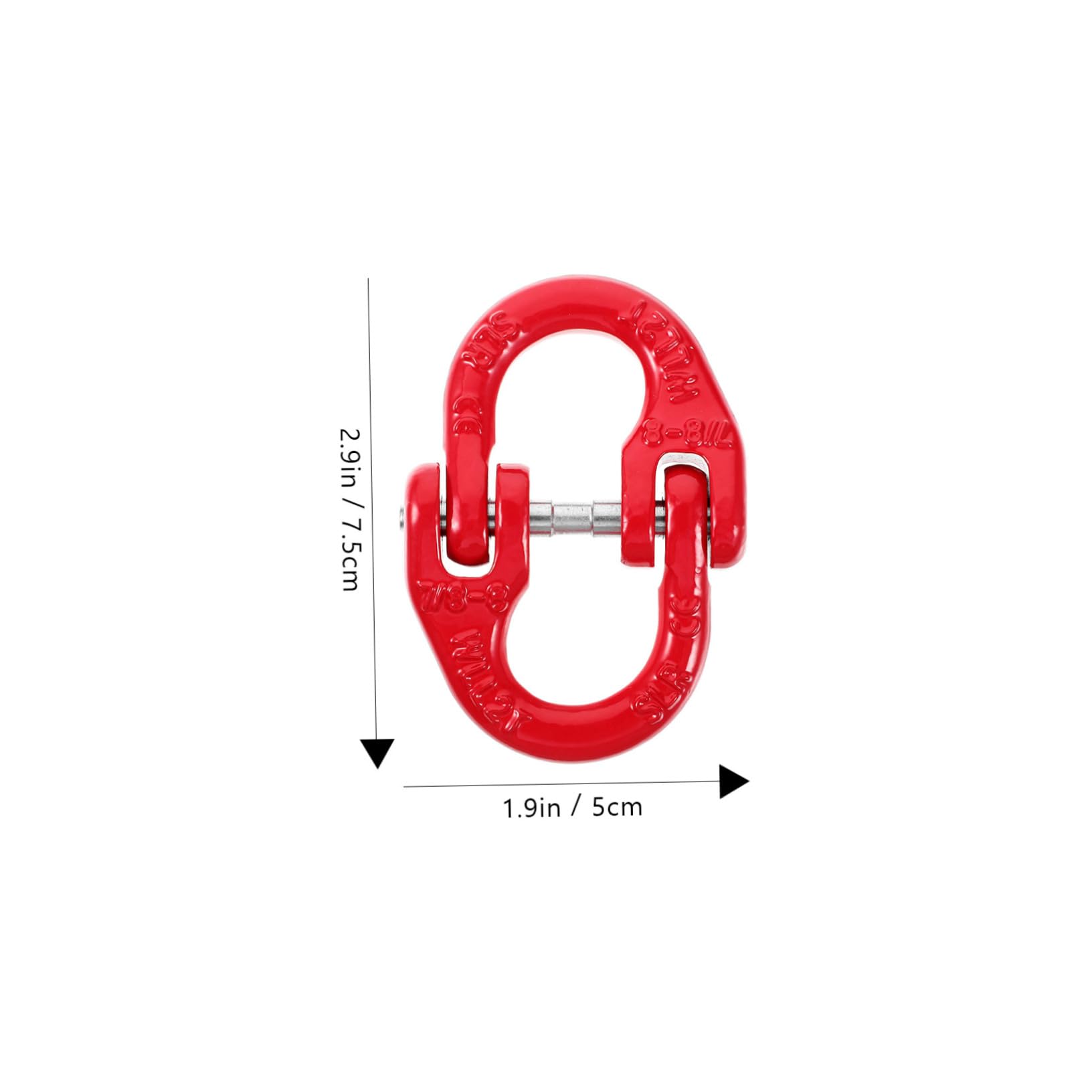 HAWILLOSCH Mechanical Coupling Link Steel Coupling Link for Safety Chain Attachment