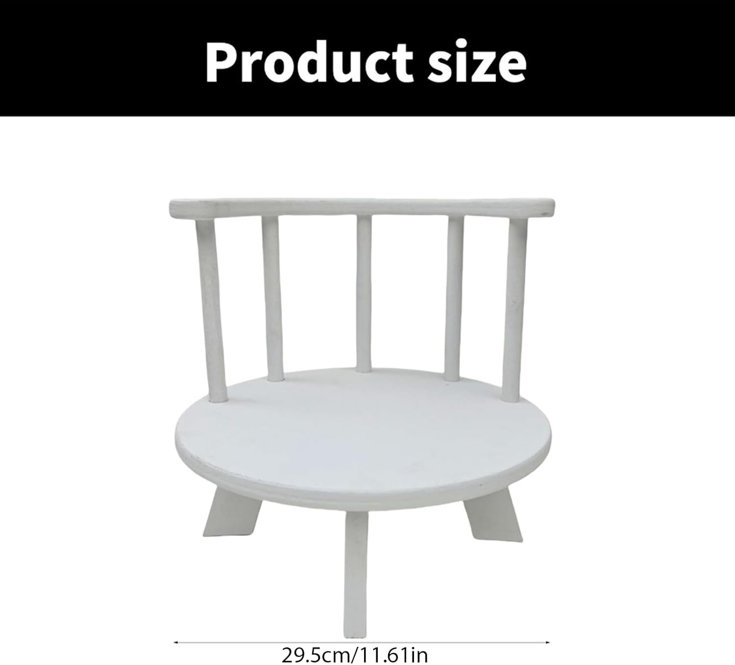 Baby Photography Wooden Round Stool Props Posing Chair for Capturing Lovely Moment in Studio Or Home Setting