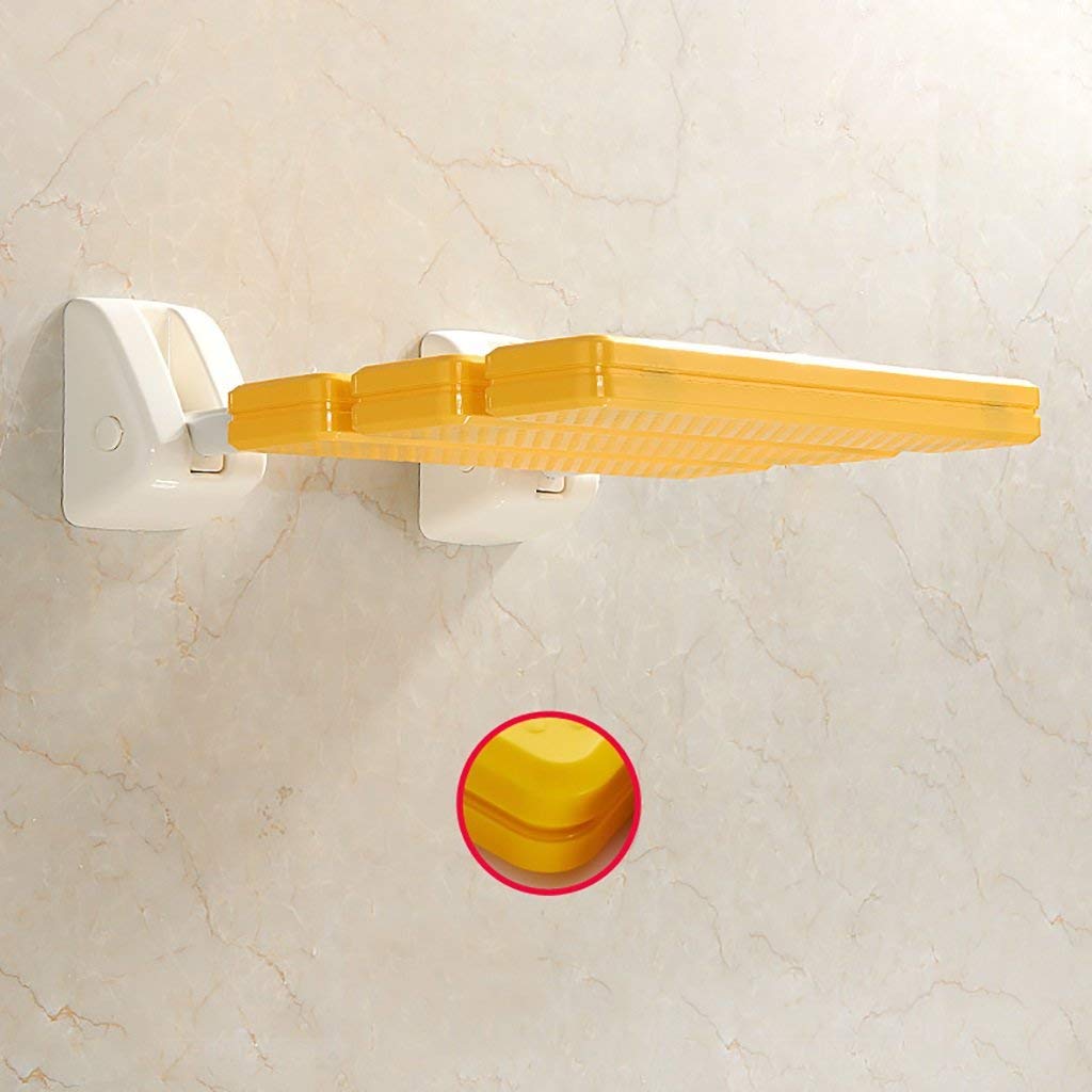 Taburete de Hoja abatible montado en la Pared, Silla Plegable para Asiento de Ducha, Asiento de baño Plegable para Ayudar a Ancianos, Mujeres Embarazadas y discapacitados a bañarse