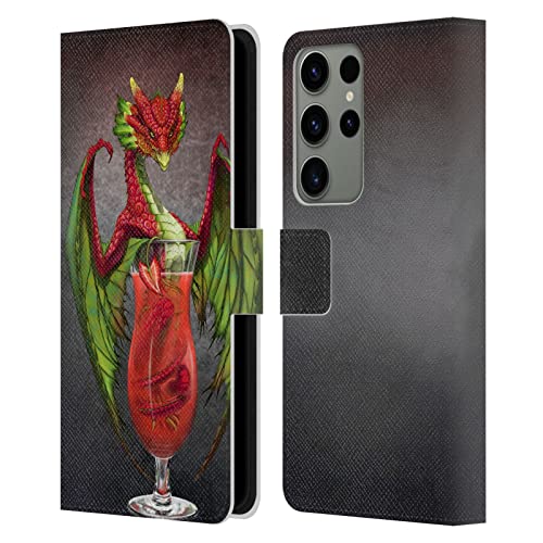 Carcasa de cuero tipo libro Samsung S23 Ultra 5G dragones