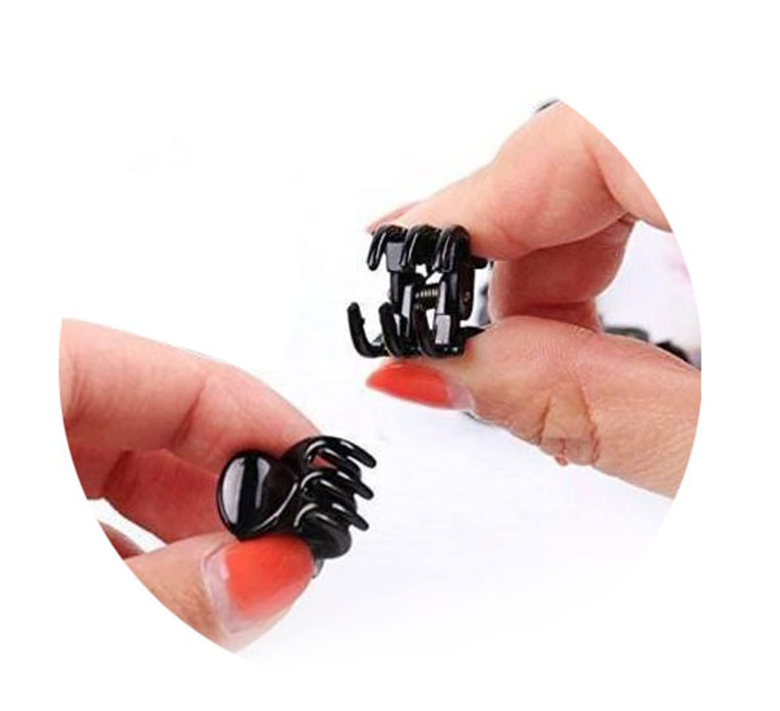 BHARATGAURAV Hair Accessories Small Butterfly Hair Claw Clips for Women & Girls | Black Mini Hair Clutchers Strong Grip Stylish Everyday Hair Accessories | Set of 32 4