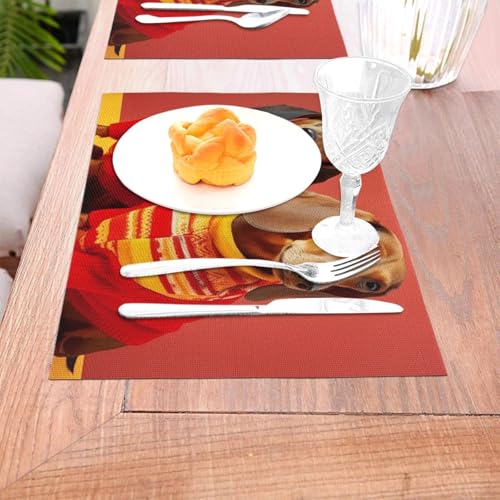 Set de table vinyle lavable antidérapant pour protéger la table des rayures - 8