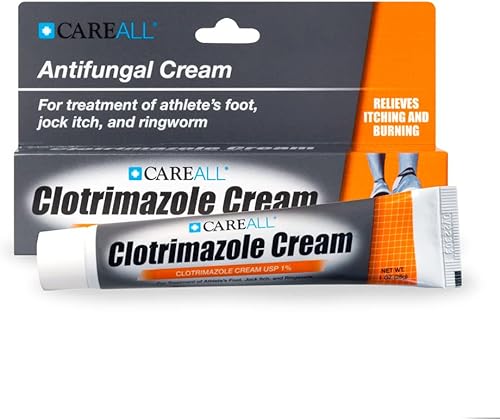 Miniatura 5 de CareAll Crema antifúngica clotrimazol 1% USP 1.0 oz. (paquete de 4), cura la mayoría de los pies de atleta, picor y tiña, en comparación con la