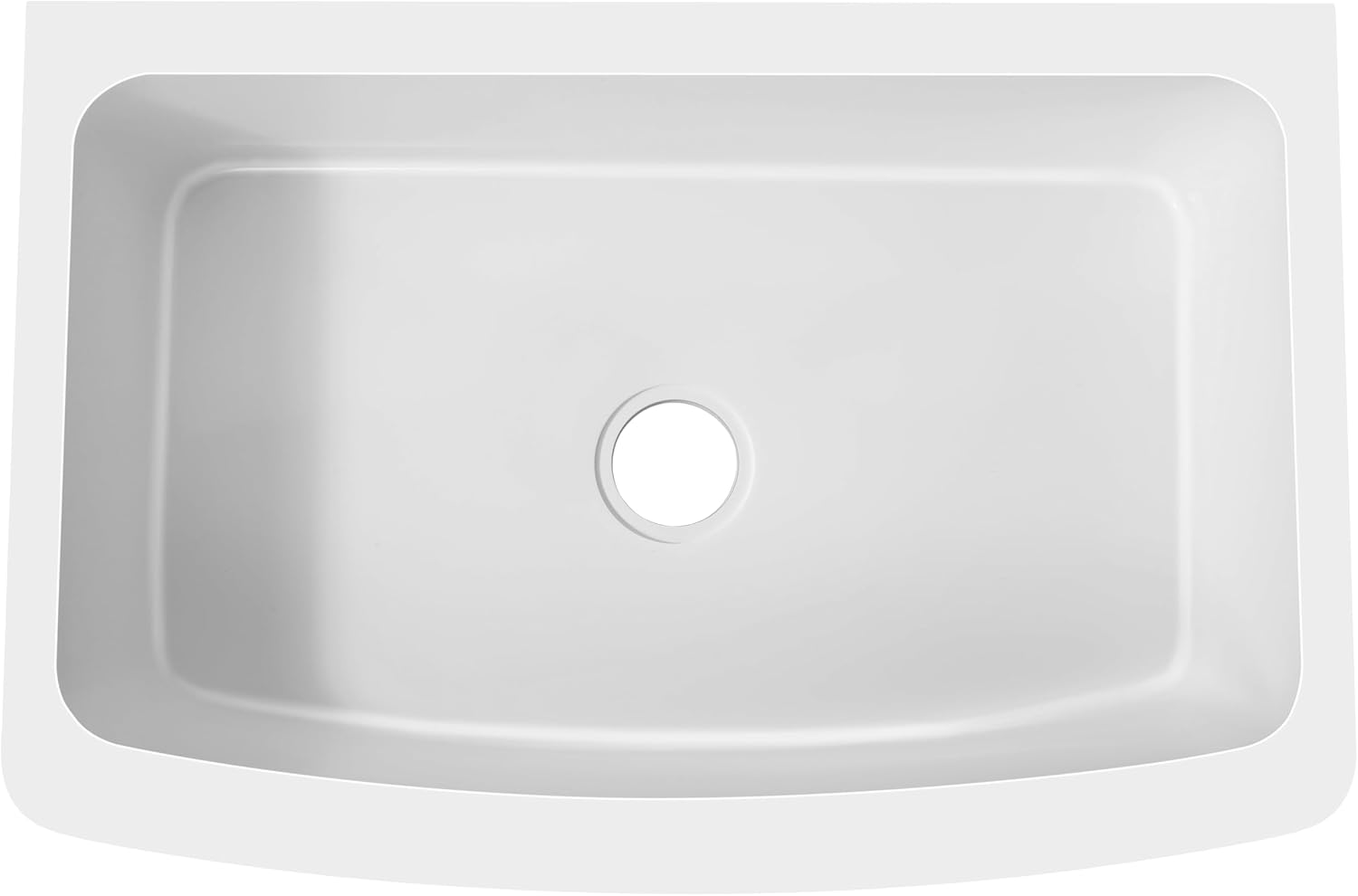 Prisma 36'' Matte White Farmhouse Stone Kitchen Sink