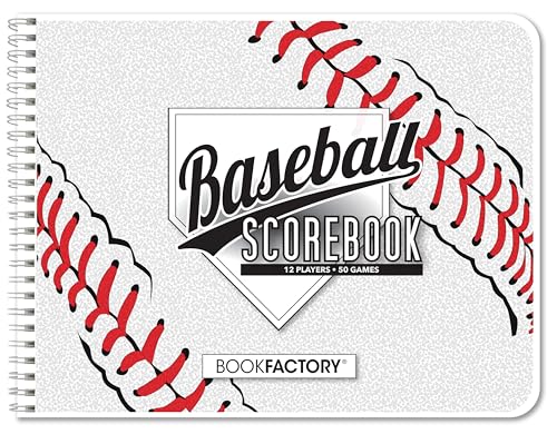 BookFactory Baseball Score Book, Landscape 11