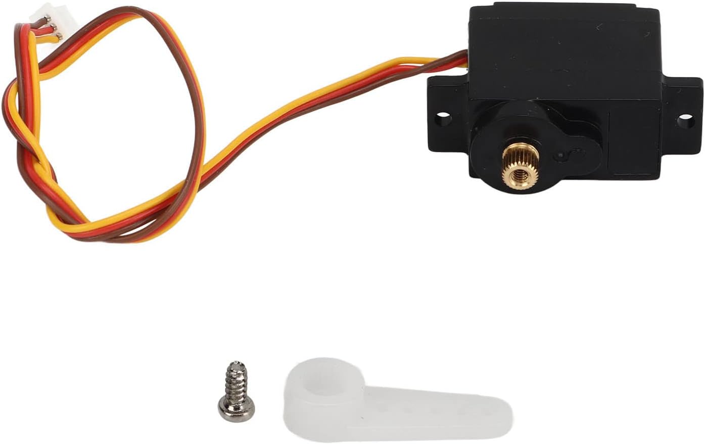 KENANLAN Metal and Plastic RC Boat Gear Servo, Steering Engine Upgrade Part, Compatible with WL917 15, Available in Black